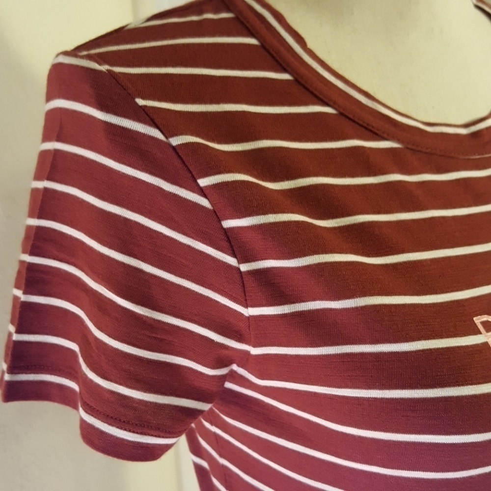 *NWT* BANANA REPUBLIC Brown & White Top, Size XS - Picture 4 of 8